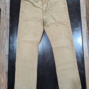 Levi's Men's Beige Straight Jeans